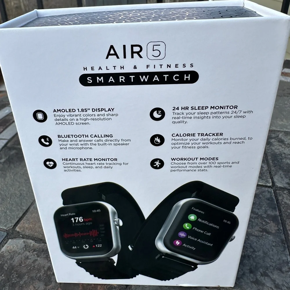 iTouch Air 5 Smartwatch AMOLED Bluetooth Calling Health Fitness Watch SEALED BOX